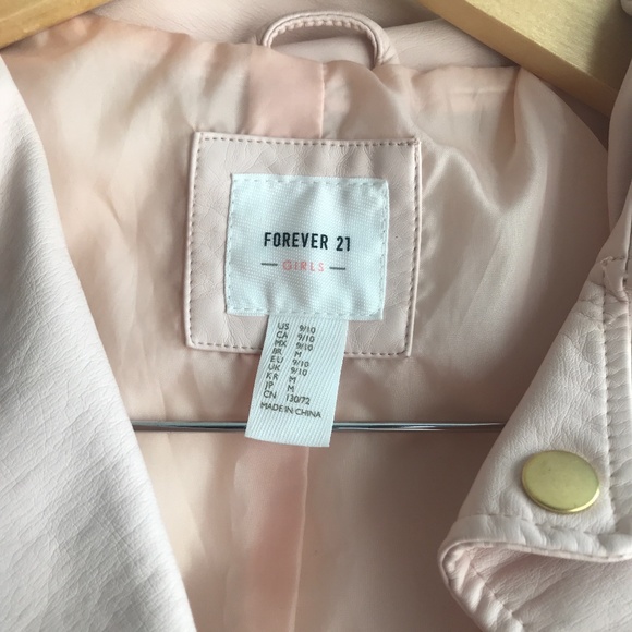 Girl’s Faux Leather Jacket - Picture 2 of 6